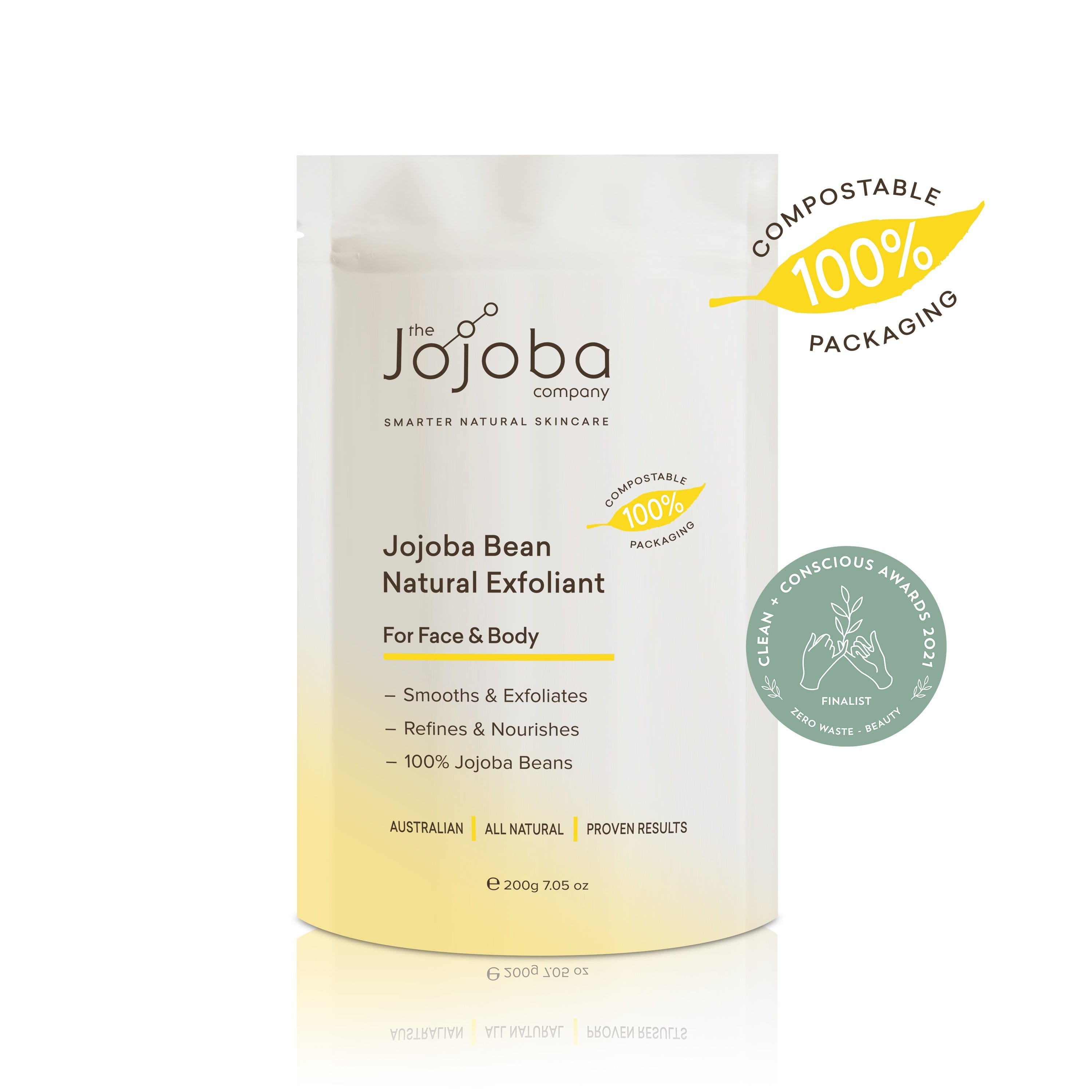 Jojoba Bean Natural Exfoliant Exfoliator The Jojoba Company Australia 