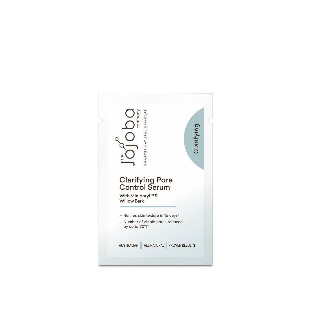 Package of Jojoba Clarifying Pore Control Serum with Miniporyl and Willow Bark.